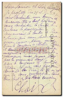 Marsiglia — Castello Borély — A.C. — Verso