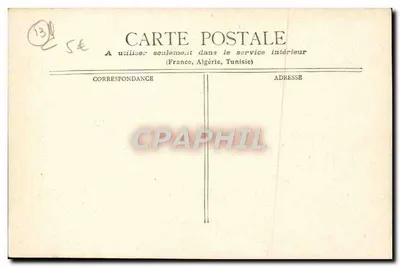 Marseille - Muzeum Borelý — widok budynku z fontanną i ogródkiem — Rewers