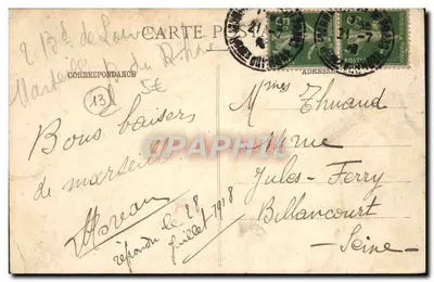 Marseille — Katedra i Kanał św. Jan — EL. — Rewers