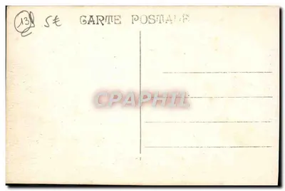 Stara pocztówka Marsylia Plac Castellane Fontanna Cantini Tramwaj — Rewers