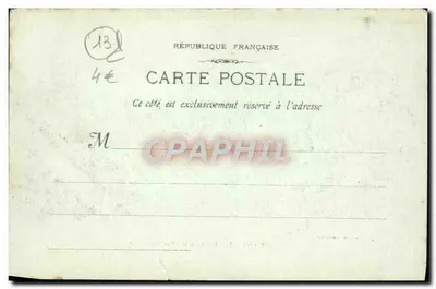 Marseille - Le Palais Longchamp — éditeur Paul Lacour, n°7 — Verso