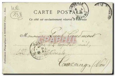 Marseille — Zamek If, widok z morza — kolekcje ND Phot, nr 108 — Rewers