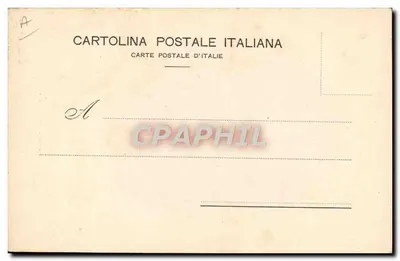 Papież Pius X — w stroju pontyfikalnym przed dekoracją z palmą i kopułą Watykanu — Cartolina Postale Italiana n° 2421 — Rewers