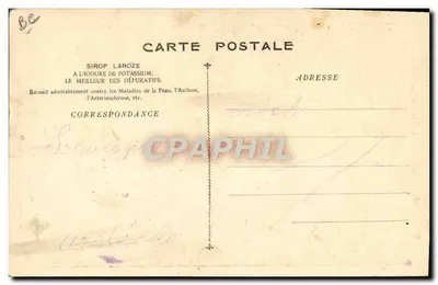 Roma antiga — escravos libertos vendendo perfumes e ervas — Sirop Laroze Ioduré, editor desconhecido, número de série não visível — Verso