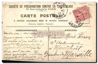Saúde pública — Tuberculose — Gerschiel, Paris — Verso