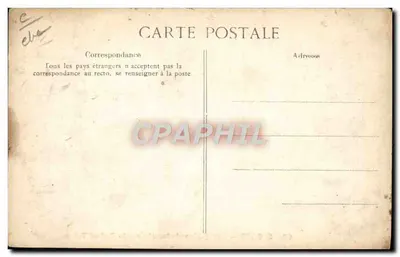 Antika Kartpostal Sporlar Otomobilcilik Le Panhard Tellier — Arka yüz