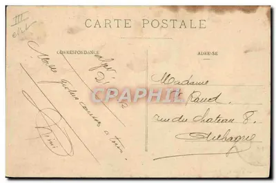 O Paquete "Timbad" da Cie Transatlantique — AI GER — n° 319 — Verso