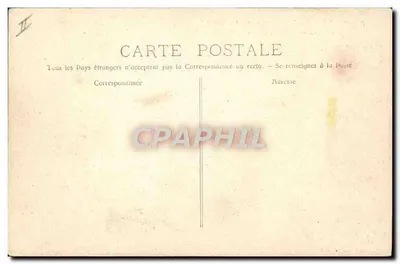 Navio de passageiros Tourane — em condições adversas — fototipia A. Dumont & Cie, Marselha — Verso