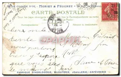 La Touraine — Statek parowy — Wydawca L.H. — Rewers