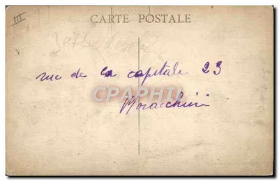 S.S. TIMGAD — Navio da Companhia Geral Transatlântica — N. GOMMARD - MARSEILLE — Verso