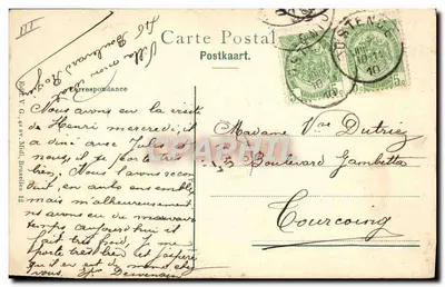 Crianças na praia — editor A.33212 — Verso