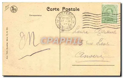 Ostende — As Banhistas — Ern. Thill, Bruxelas, Série 13, N° 69 — Verso