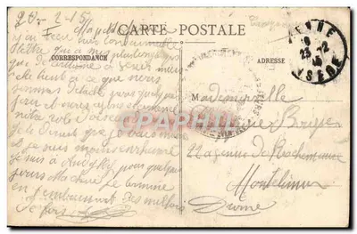Duits grafje bij het Bois du Fréhaut — Ongeveer Lunéville — R. Bastien, lib.-edit., Lunéville — Achterkant