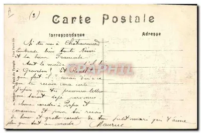Um posto francês em CARENTY (P.-de-C.) — A Grande Guerra 1914-15 — A.R. n°115 — Verso