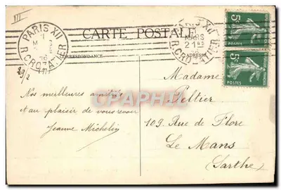 Campement de Dragons près Chois-y-au-Bac (Oise) — Guerre de 1914 — éditeur G. Mathiérie, Paris, n° 16 — Verso