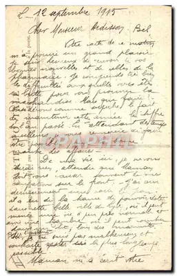 Soldats avant d'aller rejoindre les tranchées — G. Mathière, éditeur, 34 rue de Charonne, Paris — Verso