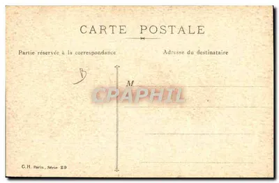 Elegancka kobieta z psem — ilustracja Thomy — G.H. Paris, seria 29 — Rewers