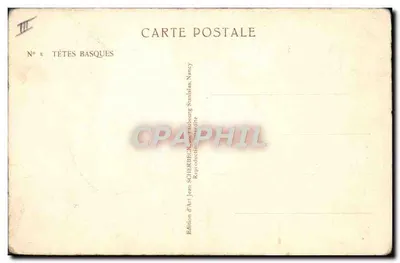 Deux hommes en discussion — scène de rue — éditeur SCHERBECK, Nancy — Verso