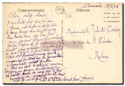 Marseille — Katedra i Fort Saint-Jean — LL, nr 43 — Rewers