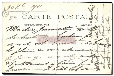 Marseille — Katedra — widok z portu, wydawca nieznany — Rewers
