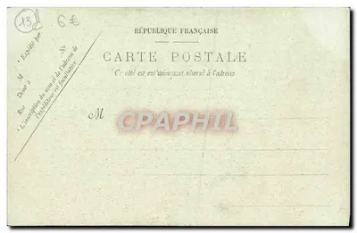 Marseille — Pałac Longchamps — Schody — LL — Rewers