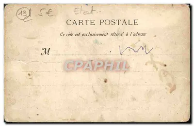 Marseille — Un coin du Vieux-Port — G. M. — 10. — Verso