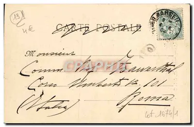 Marseille - Liftjes N.-D. van de Wachtpost — uitgever Riocardo, n°6 — Achterkant