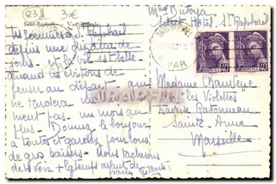 Vista geral de Saint-Raphaël — editor desconhecido, número de série não visível — Verso