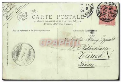 Villefranche - L'Escadrille — LL. n°308 — Verso