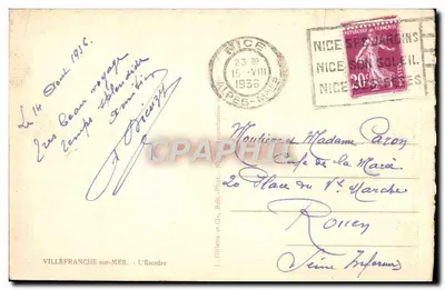 Villefranche-sur-Mer — vista da esquadra — Gilletta, n°06 — Verso