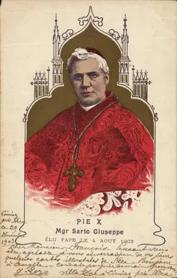 Papa Pio X — Eleito papa em 4 de agosto de 1903 — Editor não identificado