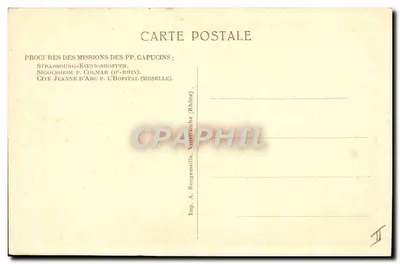 P. DANIEL, Capucijnse Missie — Gestorven als leproos op 19 mei 1924 — Uitgever: Imp. A. Rongemalle — Achterkant