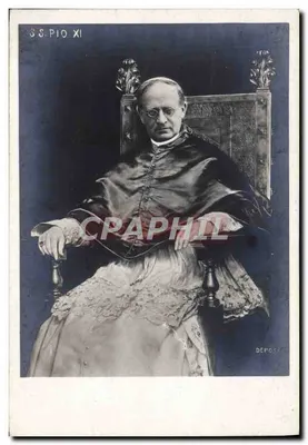 S.S. Pio XI — Retrato em traje pontifical — Déposé