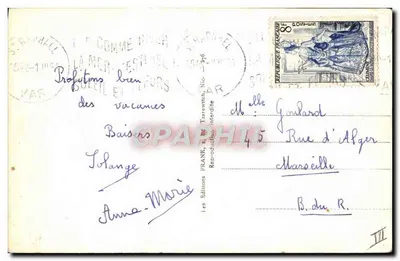 Côte d'Azur — Ski náutico — Les Éditions FRANF, n° 50 — Verso
