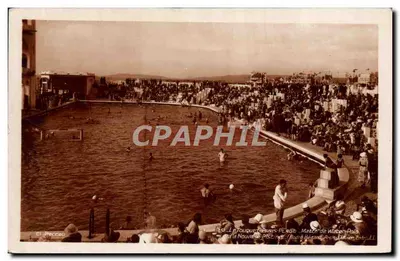 Le Touquet-Paris-Plage — Partida de Water-Polo — A Nova Piscina — (H. Bécard, Arquiteto, Ent. LL)
