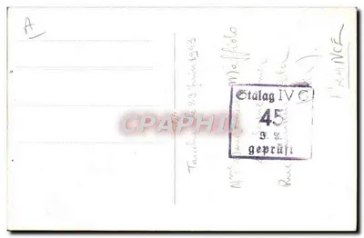 Equipe de natação masculina — Tauxche, França — datada 23 de junho de 1943 — Verso