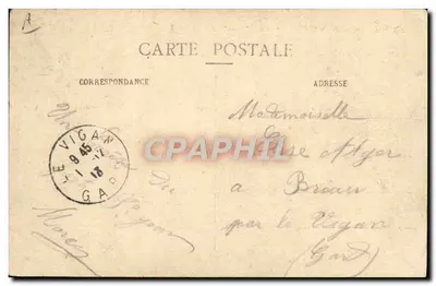 Cidade de Argel — Navio da Companhia Transatlântica em Marselha — Editor EL. — Verso