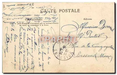 Granville — Saída por trás do navio de Jersey "Le Victoria" — L.M. n°47 — Verso