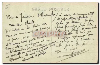H.M.T. "Valdivia" — navire en tempête — éditeur non visible — Verso