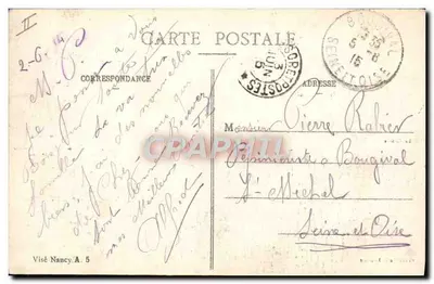 La Maison de Benoît a Benon — distrutta dai Bavari — edita da Emile Fournier — Verso