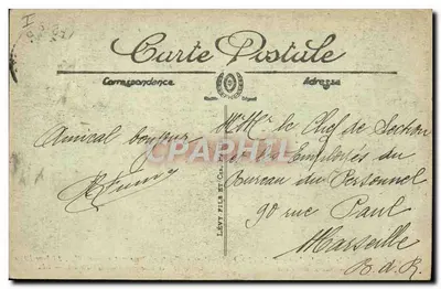 Firma de la Paz de la Gran Guerra, 28 de junio de 1919 — Galería de Espejos, Castillo de Versalles — Editor LL — Reverso