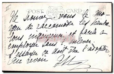 Mulher e criança — cena de costura — E. Paranson, Paris — Verso