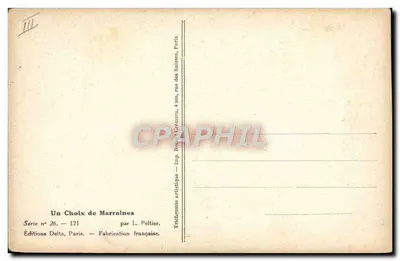 Kobieta przy stole — Do korespondencji — L. Peltier, seria n° 26 — Rewers