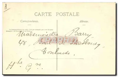 Hautes-Pyrénées — Velhos Trajes — Coleção Sajous, Bagnères-de-Bigorre — Verso