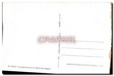 Nice — Ogólny widok i Zatoka Aniołów — C.A.P. Paris — Rewers