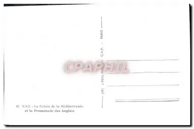 Nice — Pałac Morza Śródziemnego i Promenada Anglijska — C.A.P. (47) — Rewers