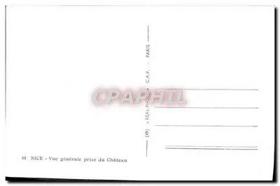 Nice — Ogólny widok z Zamku — C.A.P. — (49) — N°61 — Rewers