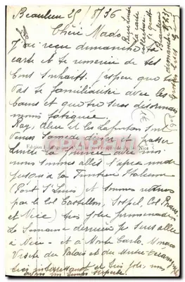 Beaulieu-sur-Mer — Ogólny widok — Hotele — Wydawnictwo L'Éditeur de l'Île de France — Rewers