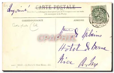 Nice - Port i Mont Boron — LL. — wydawca LL — Rewers