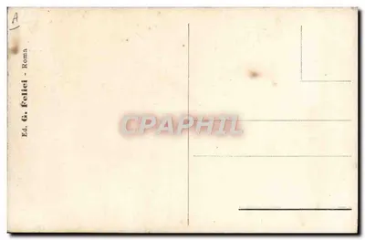 Papież Pius X — portret w stroju pontyfikalnym — Wyd. G. Felici - Rzym, seria A — Rewers